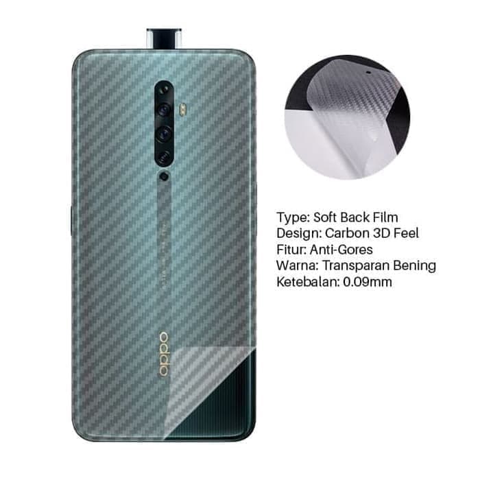 Skin Carbon Oppo Reno 2F Back Skin Handphone Protector
