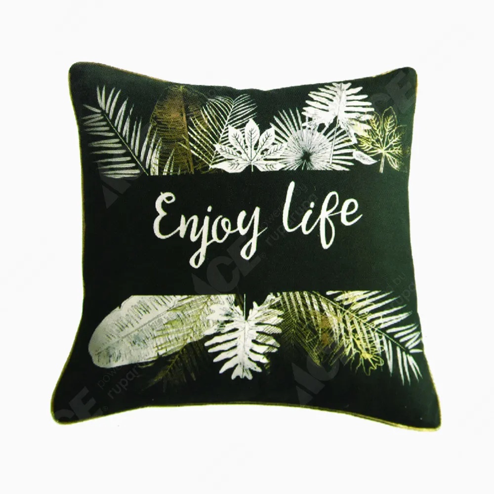 ACE Arthome Sarung Bantal Sofa Enjoy Life 45x45 Cm - Hijau