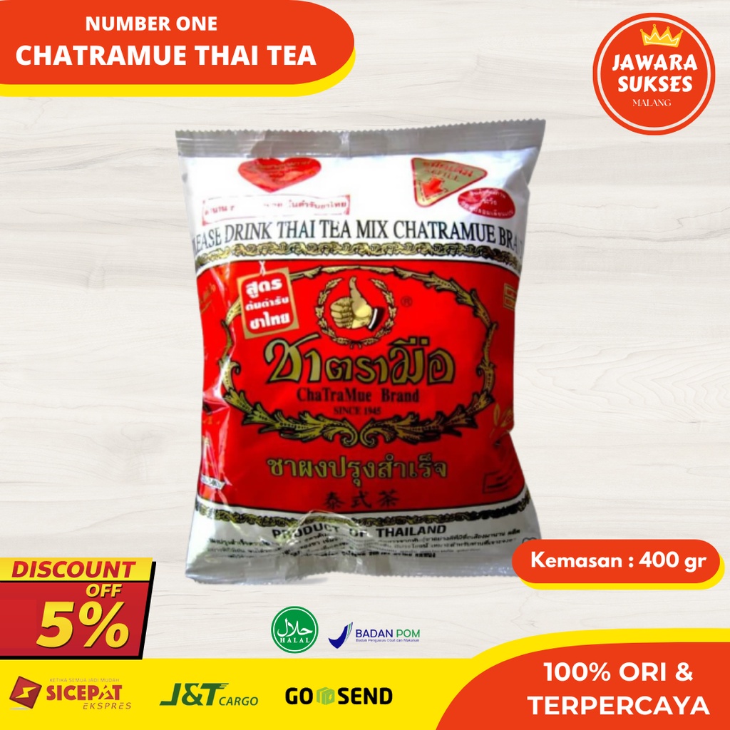 

Thai Tea Mix Chatramue / Number One Thaitea mix cha tramue chatramue 400gr