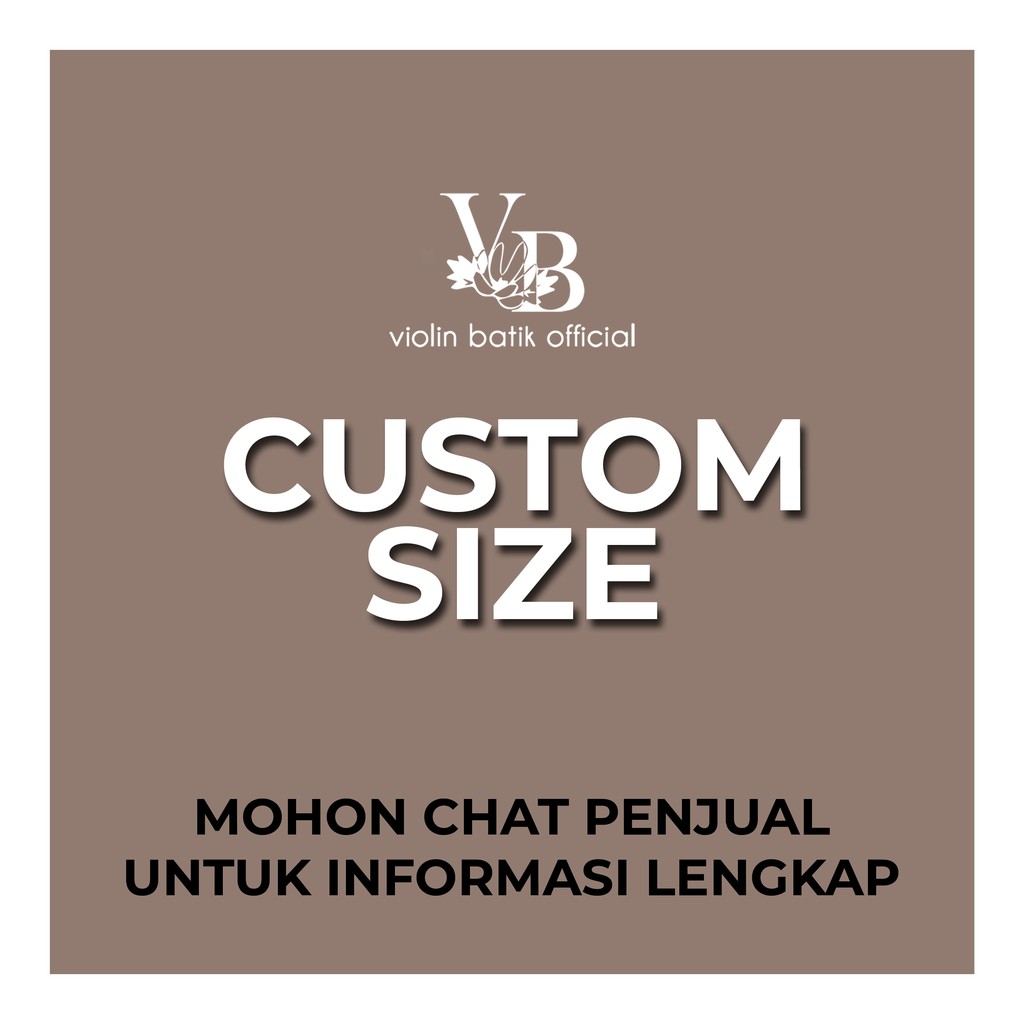 Violin Batik - Tambahan charge size custom