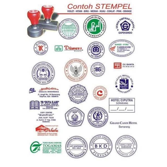 

Stempel kayu dan otomatis
