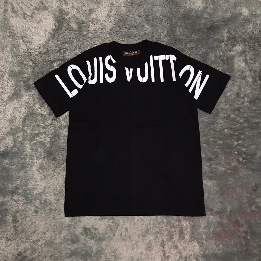 KAOS TSHIRT LOUIS VUITTON PRINTED BLACK AUTHENTIC ORIGINAL