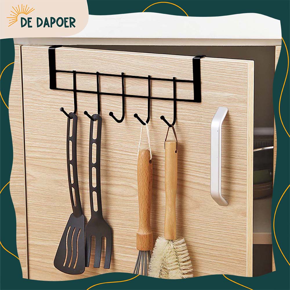 Jual Gantungan Alat Dapur Kapstok Besi Tanpa Paku Bor Hook Gantung Spatula Apron Lap Serbaguna