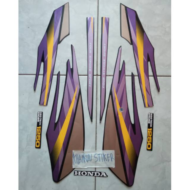 Striping stiker gl max ungu hitam 97 98