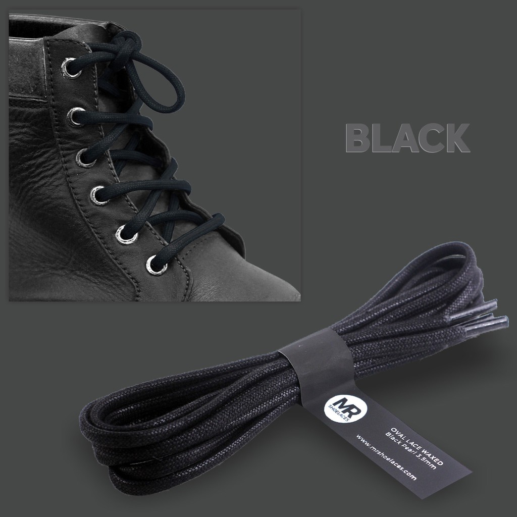 Tali Sepatu Lilin Oval 120cm 3.5mm Variasi Warna untuk Boots