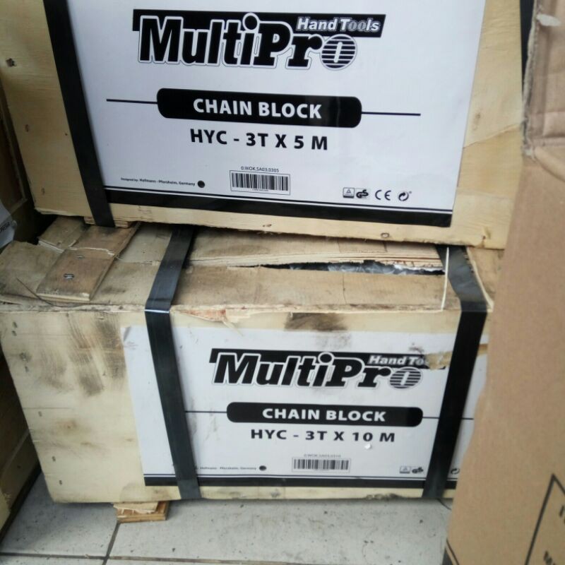 multipro katrol 3ton 5m takel chain block hyc 3 ton 5 meter