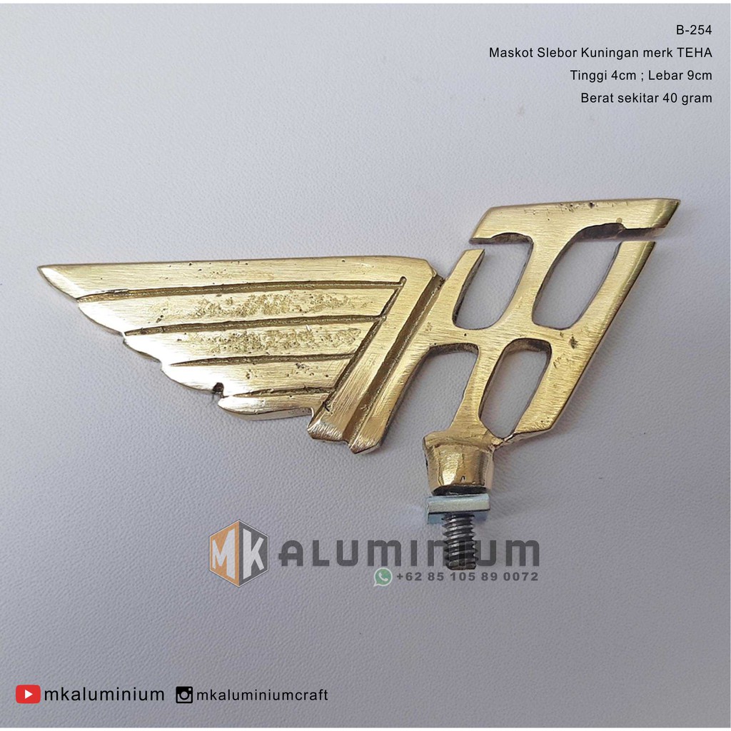 Maskot Slebor TEHA - Maskot Spakbor Sepeda Onthel Kuninganmerk TEHA B-254 MK Aluminium