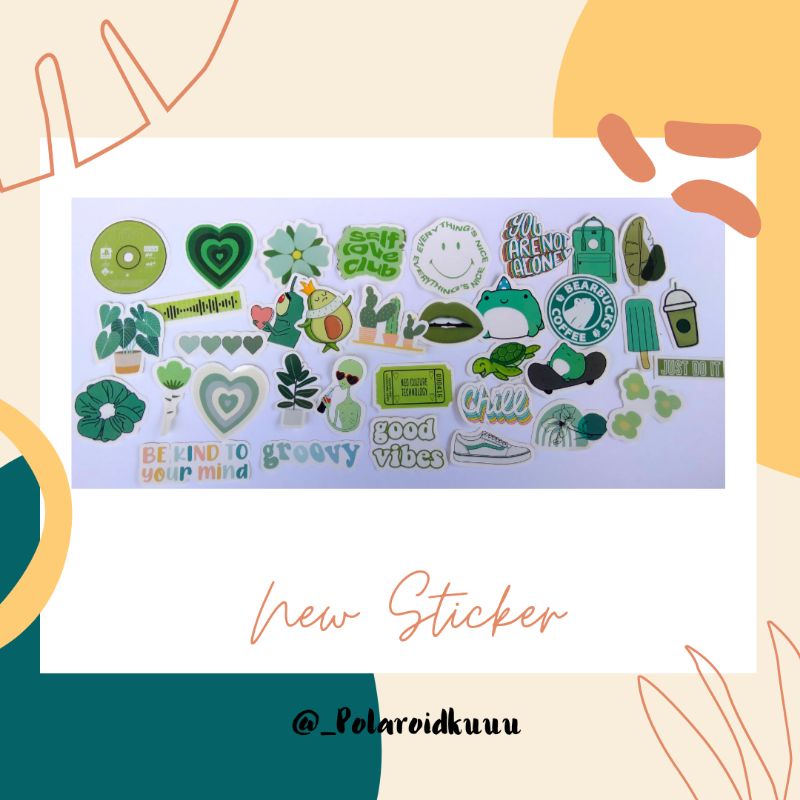 

STIKER DECORATION SCRAPBOOK GREEN SERIES