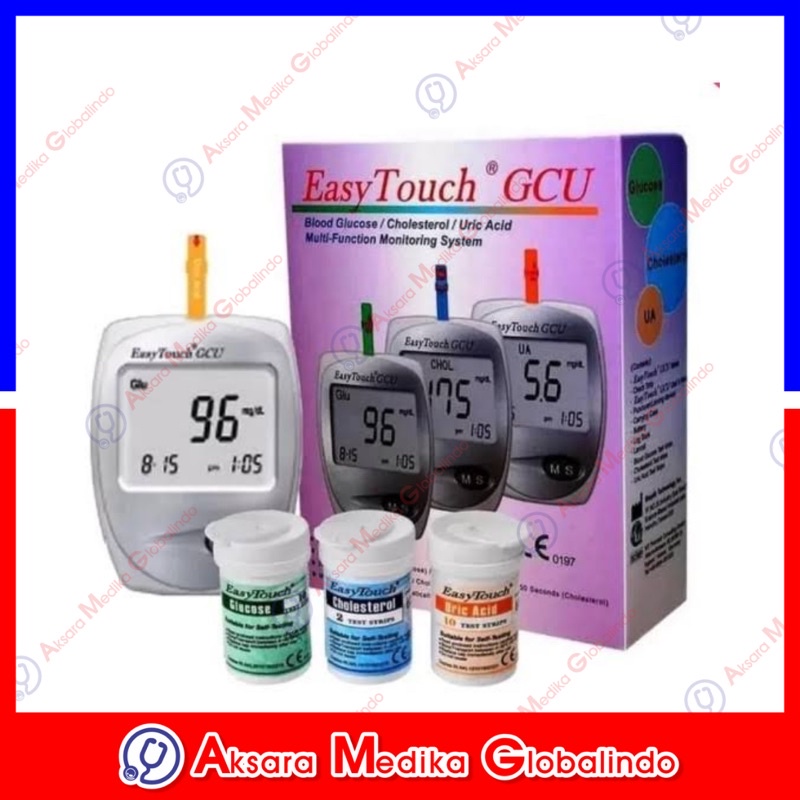 ALAT CEK DARAH EASY TOUCH GCU 3IN1 ALAT CEK GULA DARAH ALAT CEK ASAM URAT ALAT CEK KOLESTROL CHOLESTROL EASY TOUCH #AMG