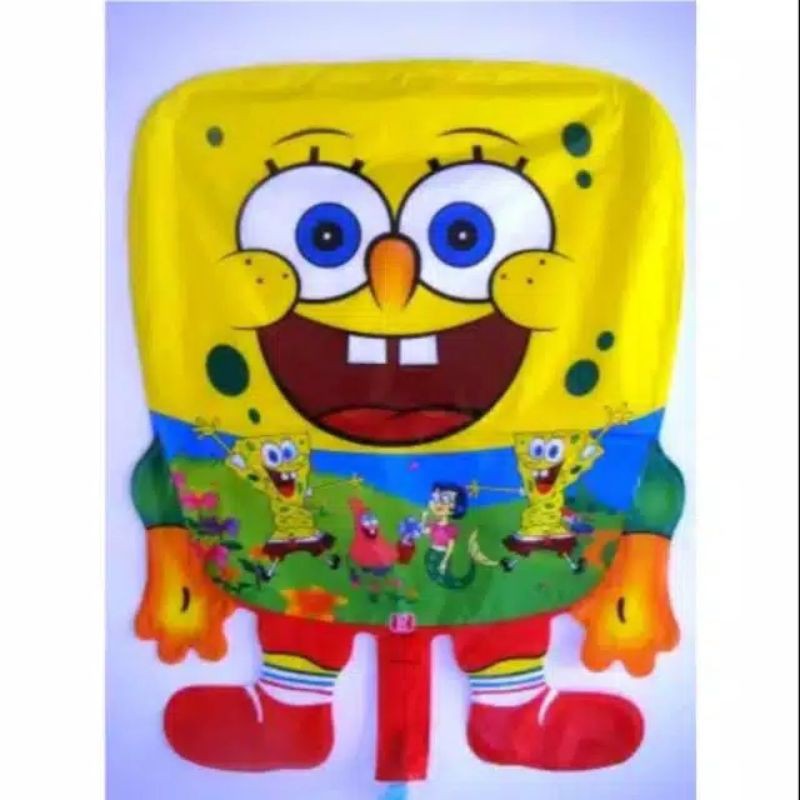 1 pack Spongebob (balon gas/ foil/terbang/karakter