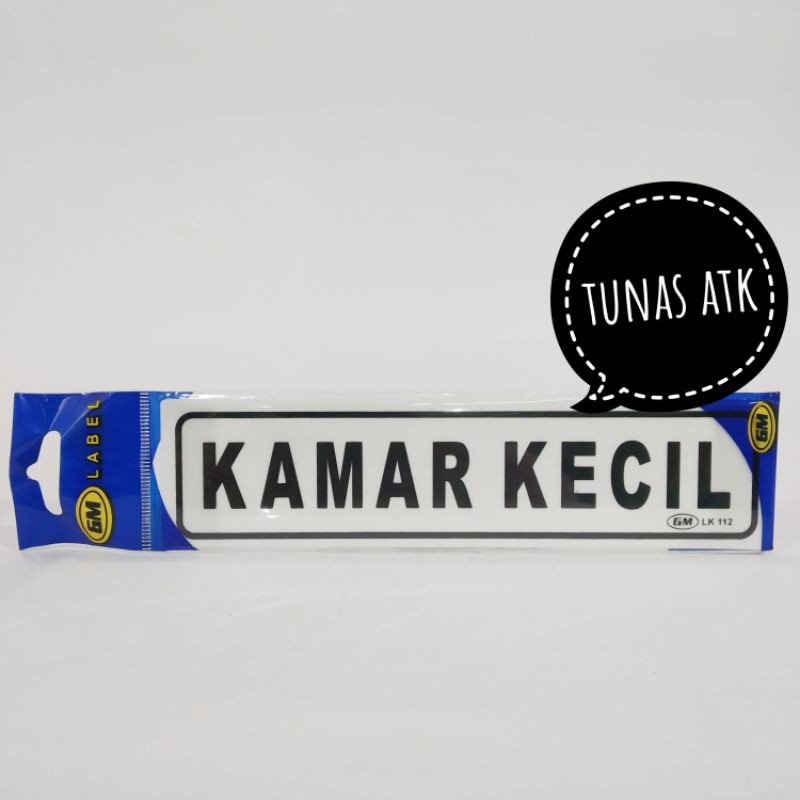 

GM LABEL ACRYLIC "KAMAR KECIL