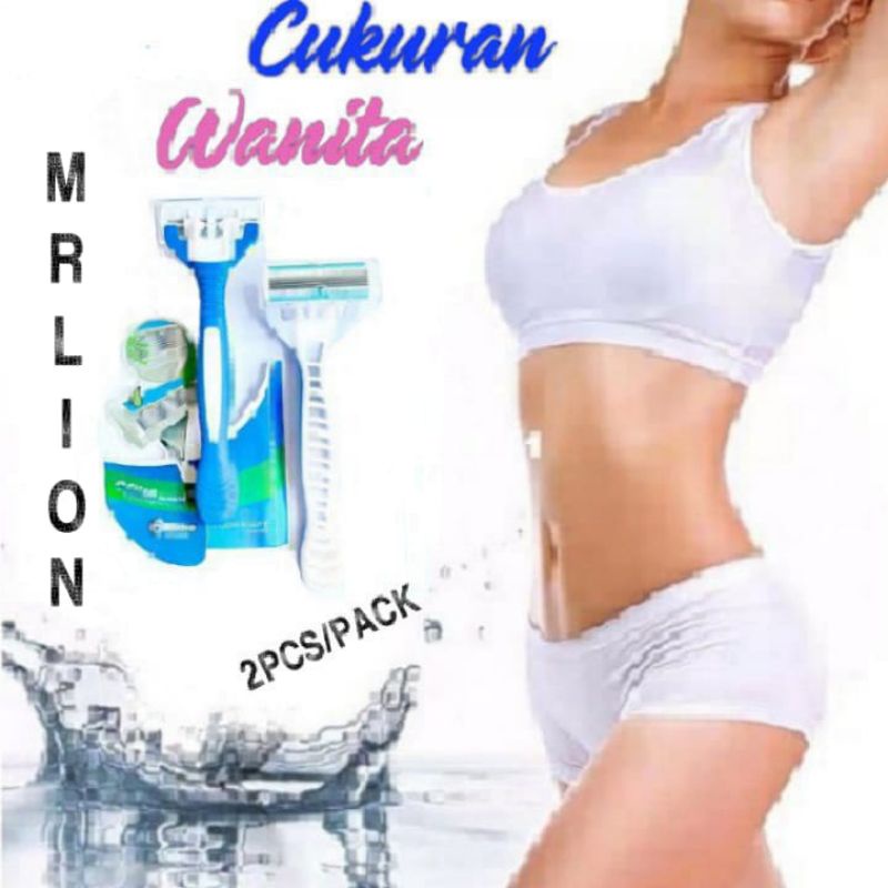 Alat Cukur Wanita Isi 2 Razor Pisau Cukur (Mata 4&amp;6)⭐ Mrlion ⭐