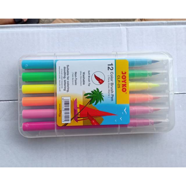 

Pena Kuas / Pulpen Brush Colour 12 Joyko
