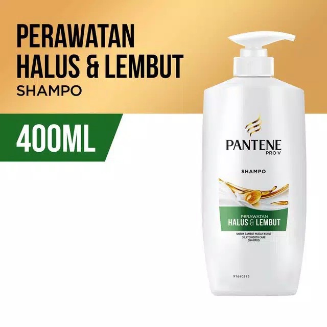 Pantene Pro-V Shampoo Smooth Silky Halus & Lembut New Botol Pump 400ml
