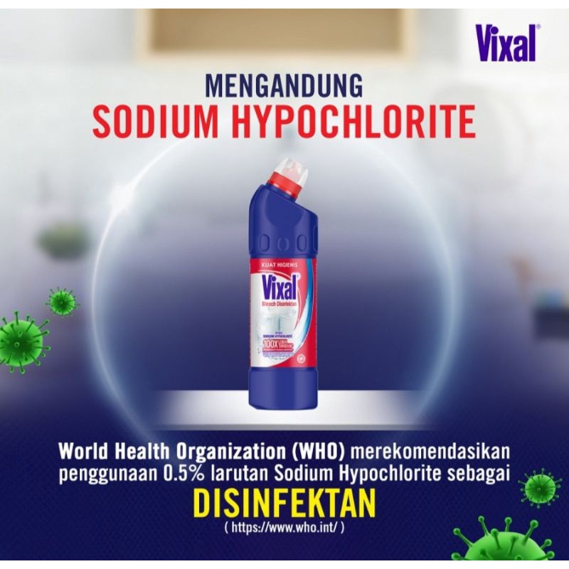 VIXAL Kuat Hygienis Toilet Disinfectant 500ML Pembersih Kamar Mandi