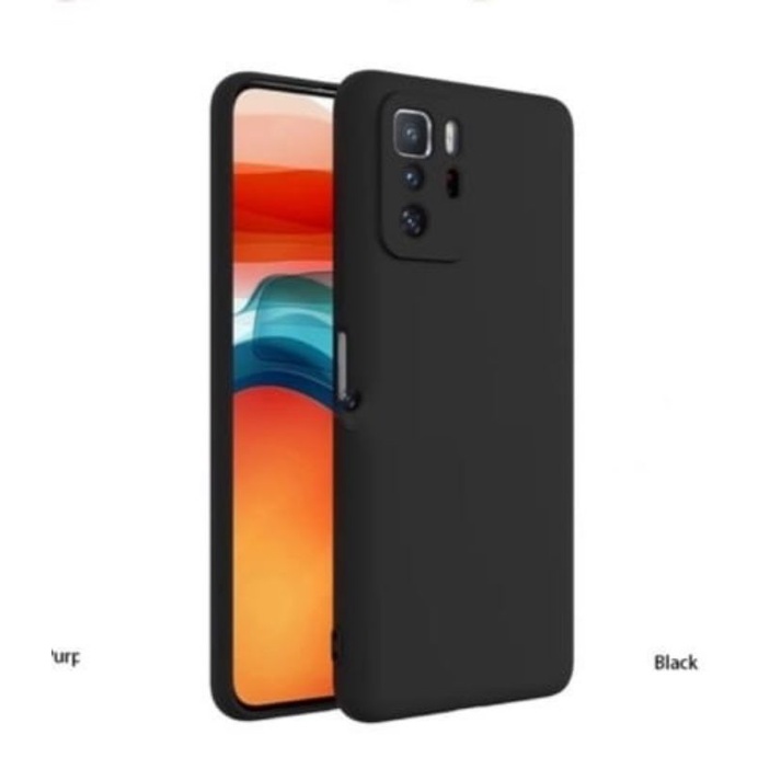 P/B- CASE POCO X3 GT / OPPO A55 SOFT CASE PREMIUM BLACK MACARON  CAMERA PROTECTION -HITAM