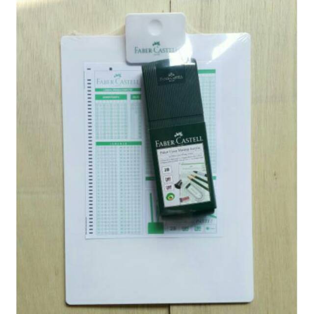 Paket Ujian Faber Castell / Paket Ujian Mantap Lengkap dengan Papan Acrylic