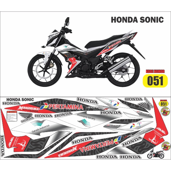 striping/decal/sticker variasi sonic petronas mandalika