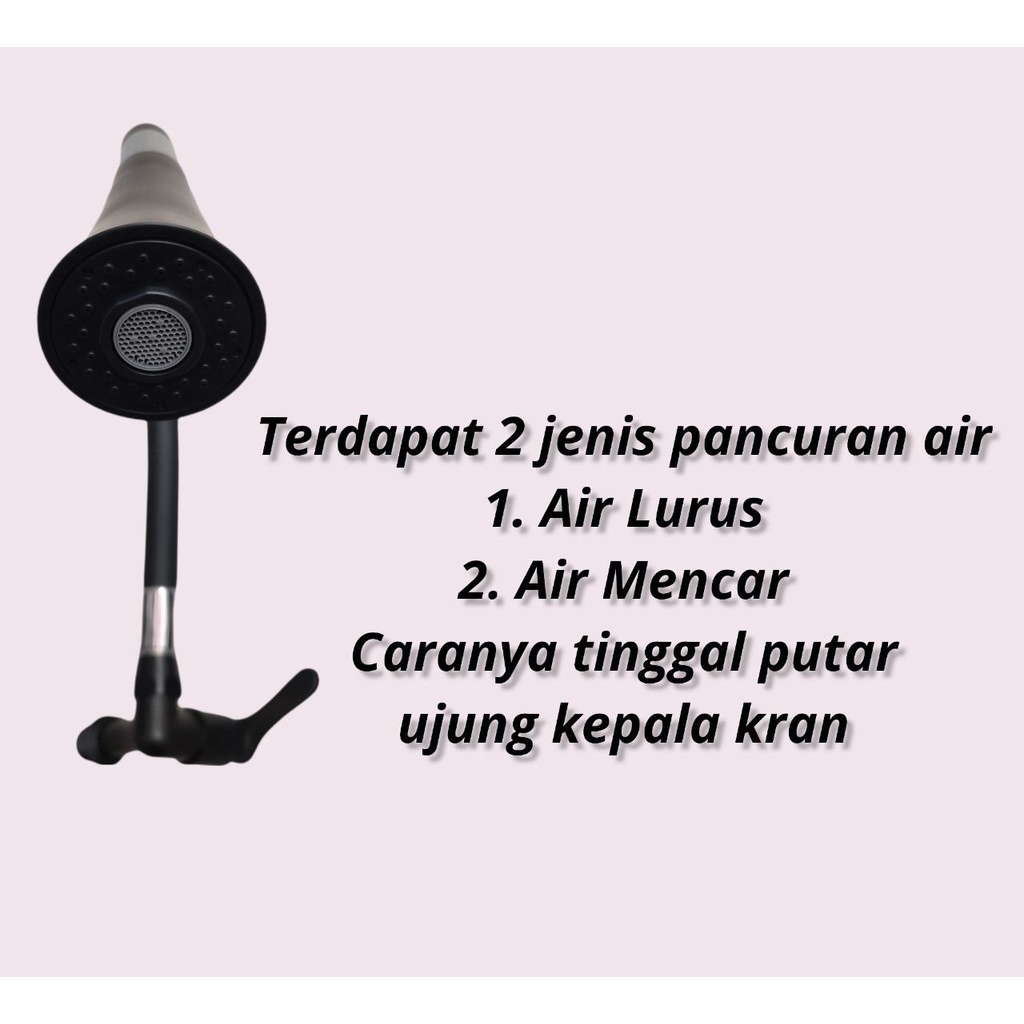 Kran Cuci Piring / Kran Angsa Fleksibel Karet Hitam Dinding ANTI KARAT PROMO HARGA AGEN