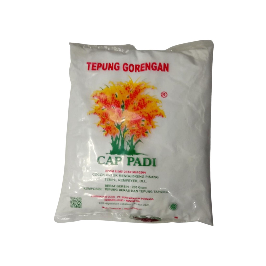 

Tepung Gorengan Cap Padi 200gr Goreng Tanpa Bumbu Masakan Pisang Keripik Rempeyek