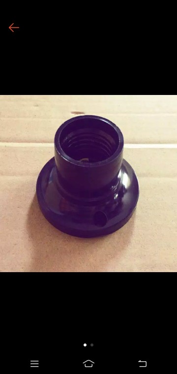 Fiting Plafon E27 Broco Hitam