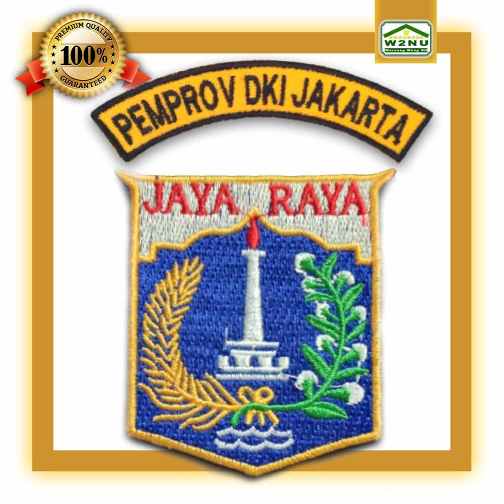 Bedge Bet Logo Bordir Atribut Emblem Patch Patches Jaya Raya Pemprov Dki Jakarta Shopee Indonesia