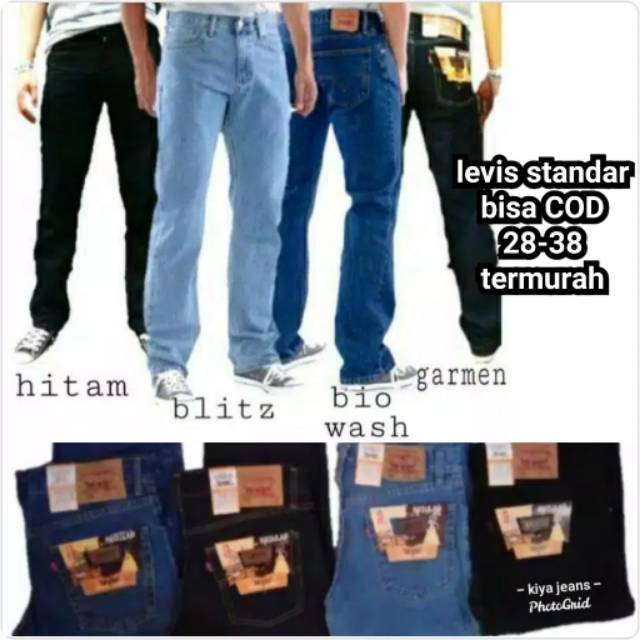 CELANA  JEANS  PRIA STANDAR panjang levis  basic reguler 28 
