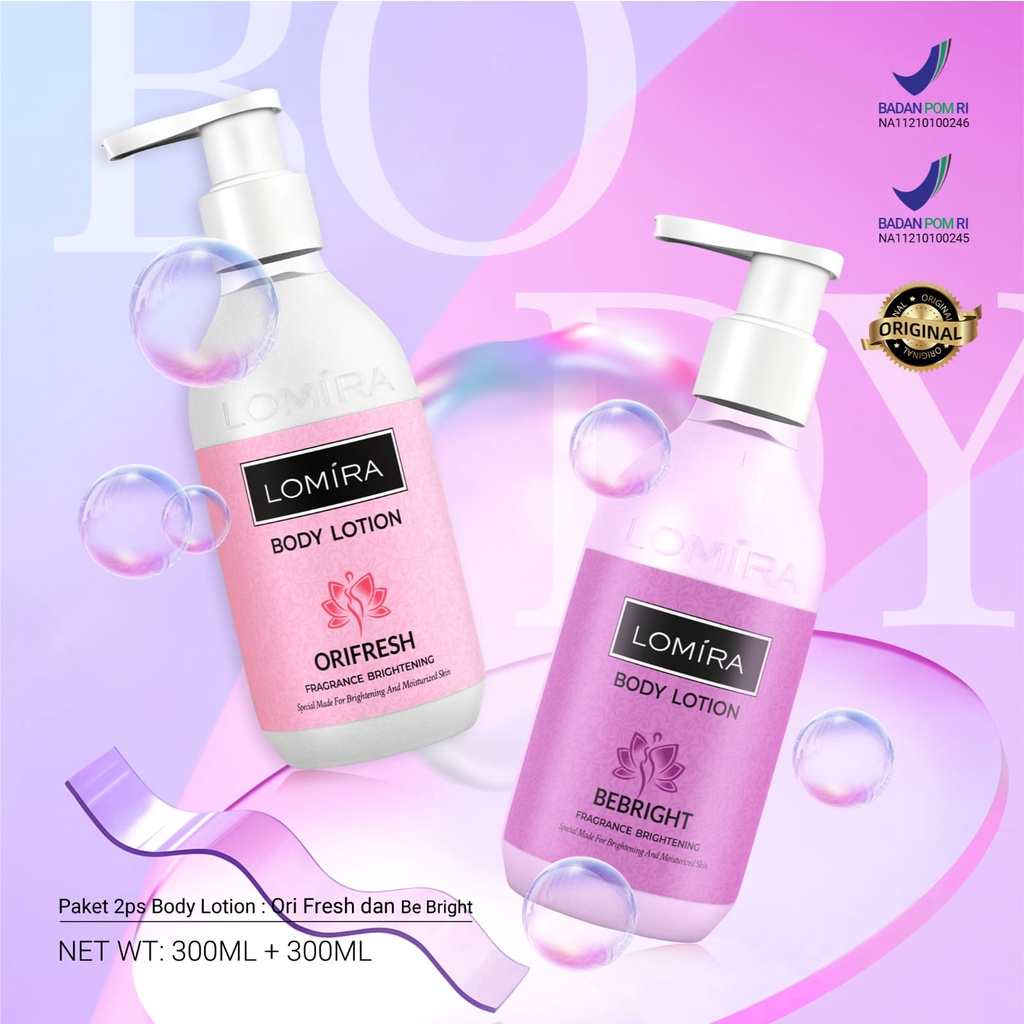 LOMIRA Body Lotion Brightening &amp; Moisturizing BPOM NA11210100245