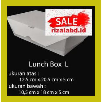 

E5Ewtere- Paper Box Lunch Ukuran L Besar - Paper Box Kertas - Take Away 79I8Yy89Y-