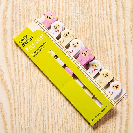 Memo lucu Animal Series Bnetuk Panjang Mini