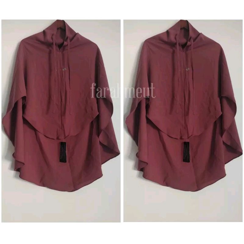 sisesa new Khimar/bergo syariah popping pink