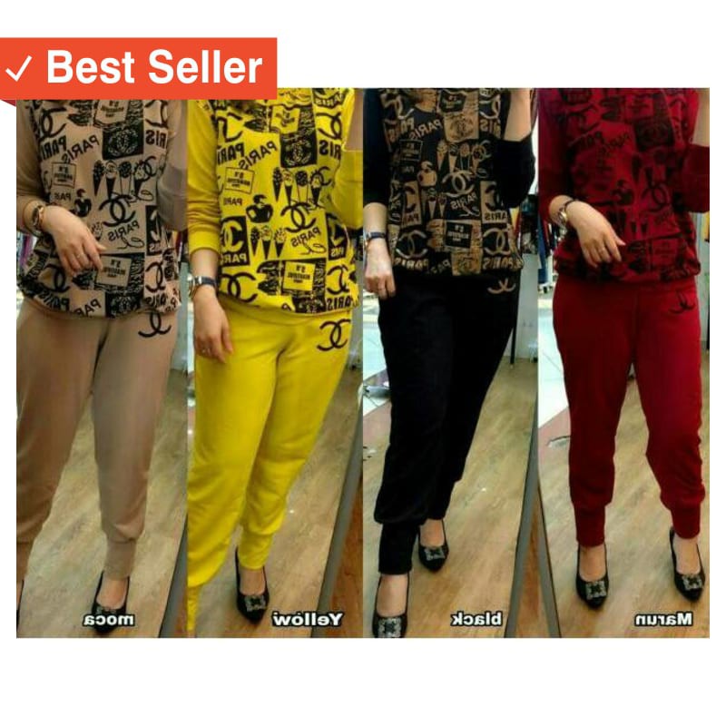 MURAH FASHION BAJU CEWEK / (SUDAH READY) BAJU SETELAN BAJU SET ATAS BAWAH JUMBO // RIRIN SET//
