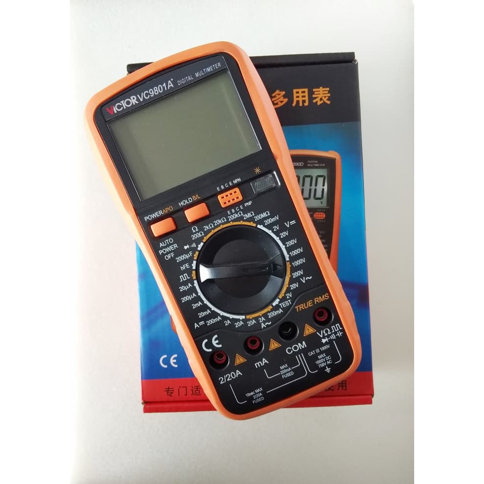 Multitester Multimeter  VC9801A+