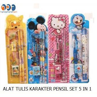 

Jual PAKET ALAT TULIS PENSIL SET 5 IN 1 KARAKTER - PENSIL KARAKTER 5IN1 Murah