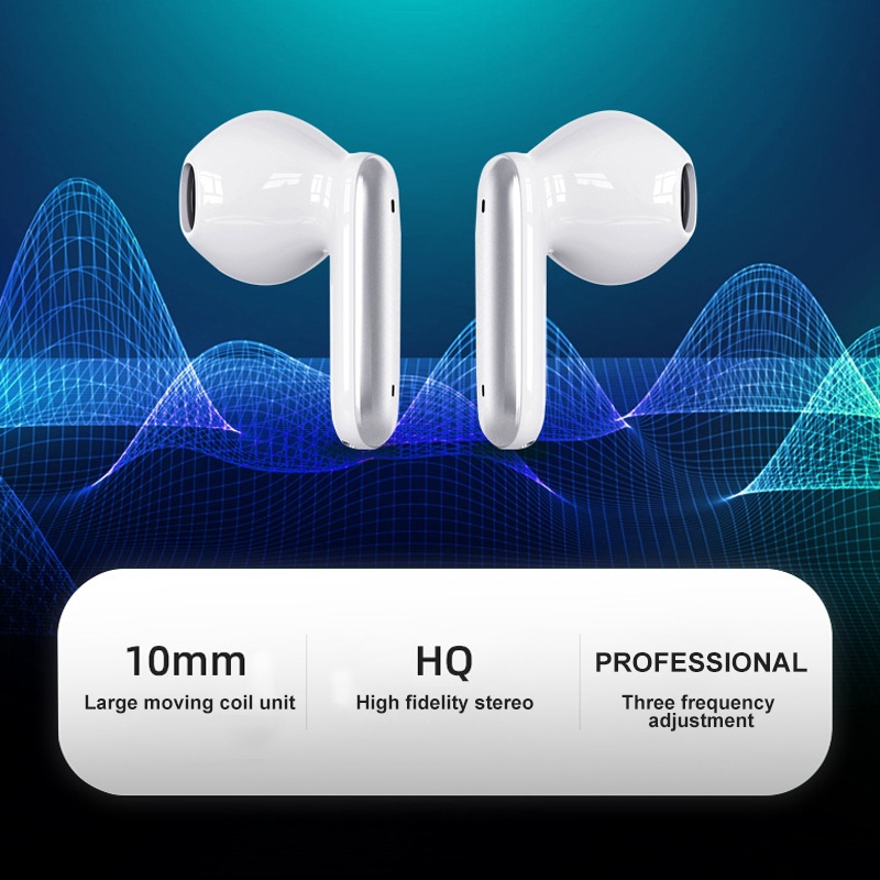 D28 TWS Headphone Nirkabel Bluetooth 5.2 HIFI Kualitas Suara Setengah Pengurangan Kebisingan Aktif Di Telinga