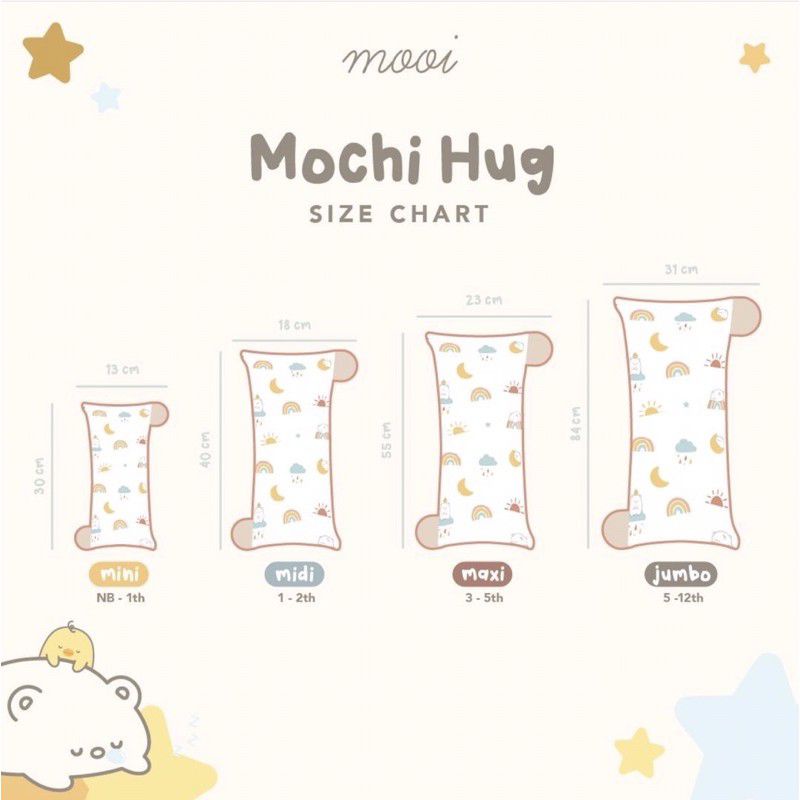 Mooi Mochi Hug bantal