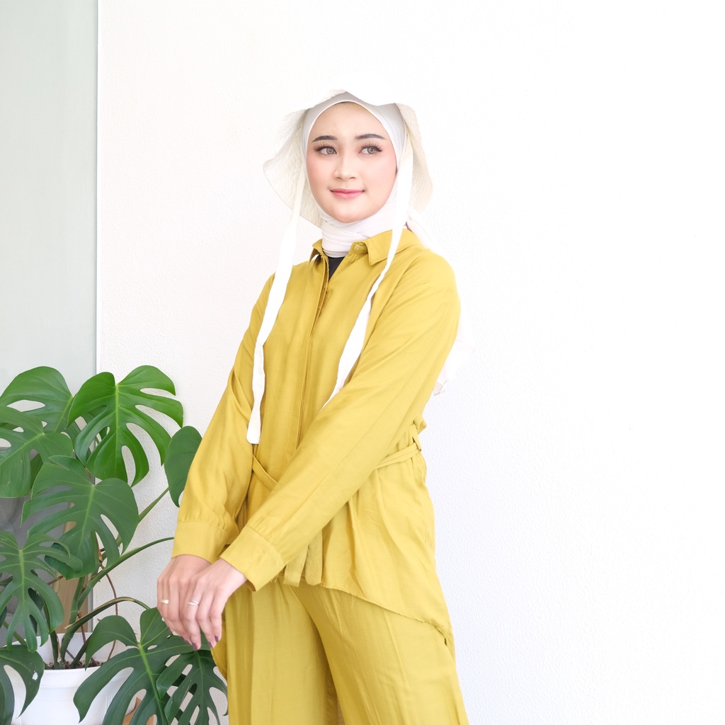 (RPA) ONE SET NEVA TUNIK ATASAN KEMEJA OVERSIZE BLOUSE WANITA RAYON