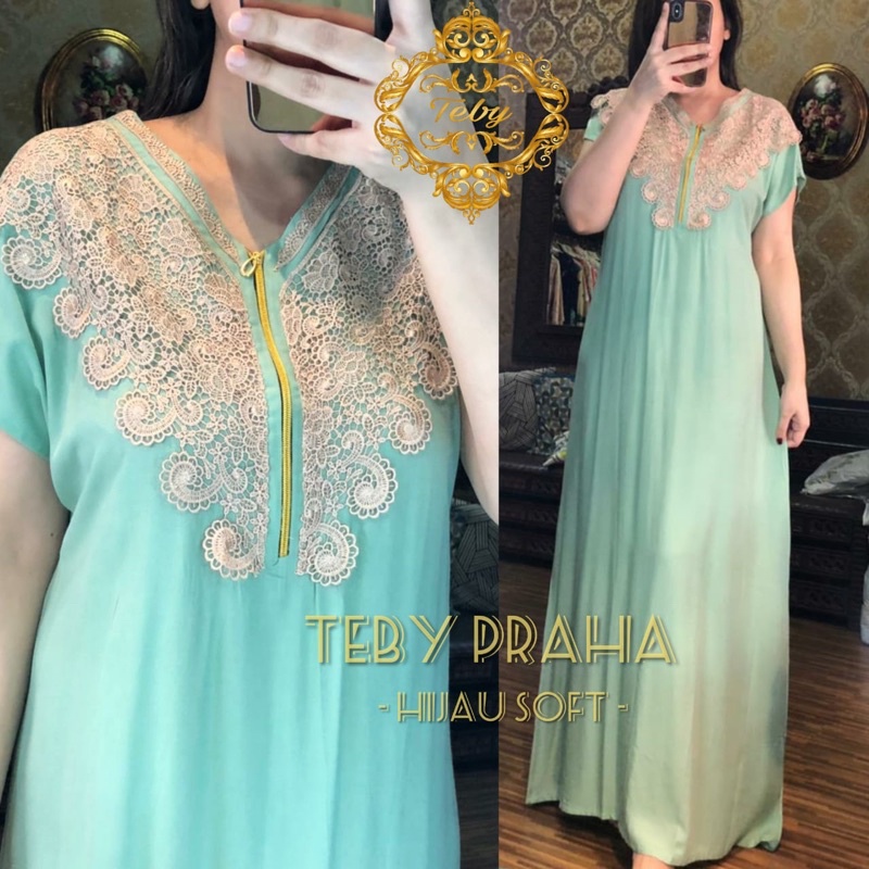 Daster arab Teby Praha-Hijau Soft