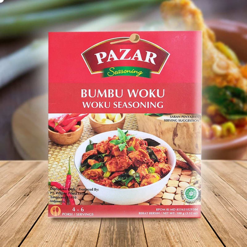 

PAZAR BUMBU WOKU - Bumbu Masak Instan Box 100g