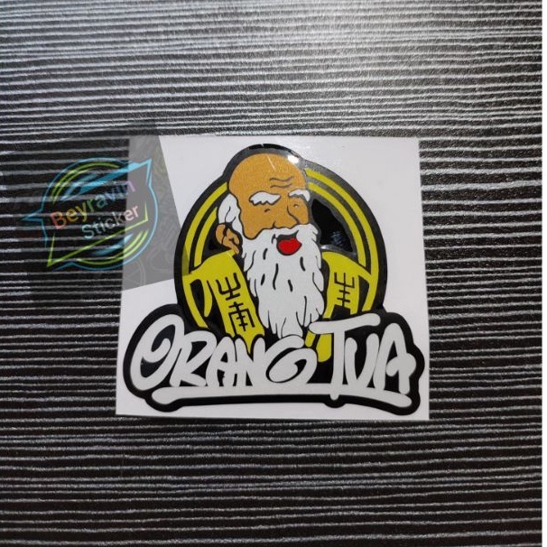 STICKER CAP ORANG TUA CUTTING