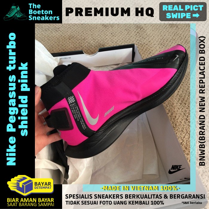 Nike Pegasus Turbo Shield Original Premium Sneakers Wanita Sepatu Olahraga Running Sneaker Pria BNIB