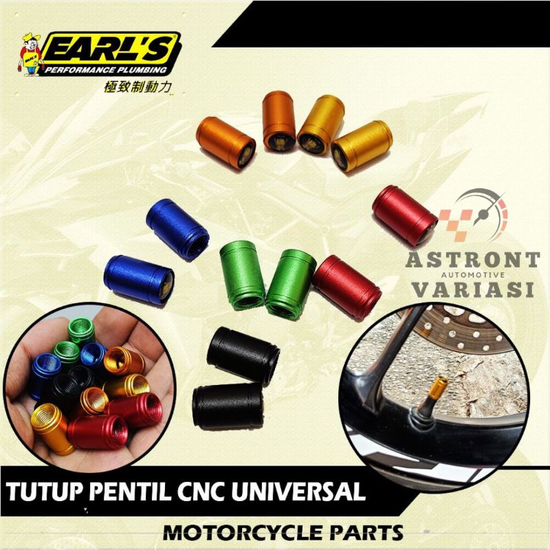 Tutup Pentil Ban Sport Variasi Full CNC Universal Semua Motor Mobil Sepeda
