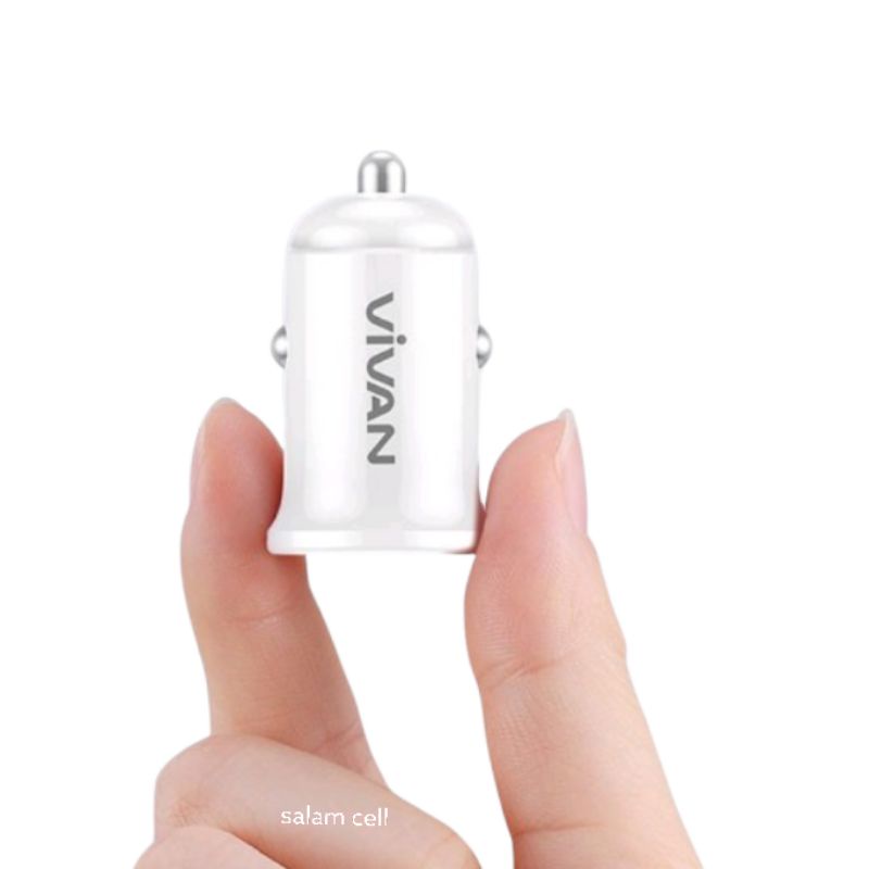 Charger Mobil/Motor VIVAN VCC01 2,4A Cocok Untuk Semua Type HP