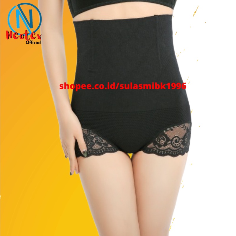 Corset Celana Korset Perut Wanita CD Munafie Long Lace Slimming Pants Underwear Celana Dalam