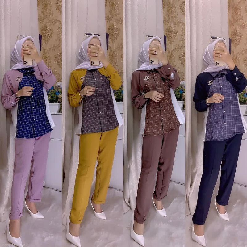 one set linen crinkle