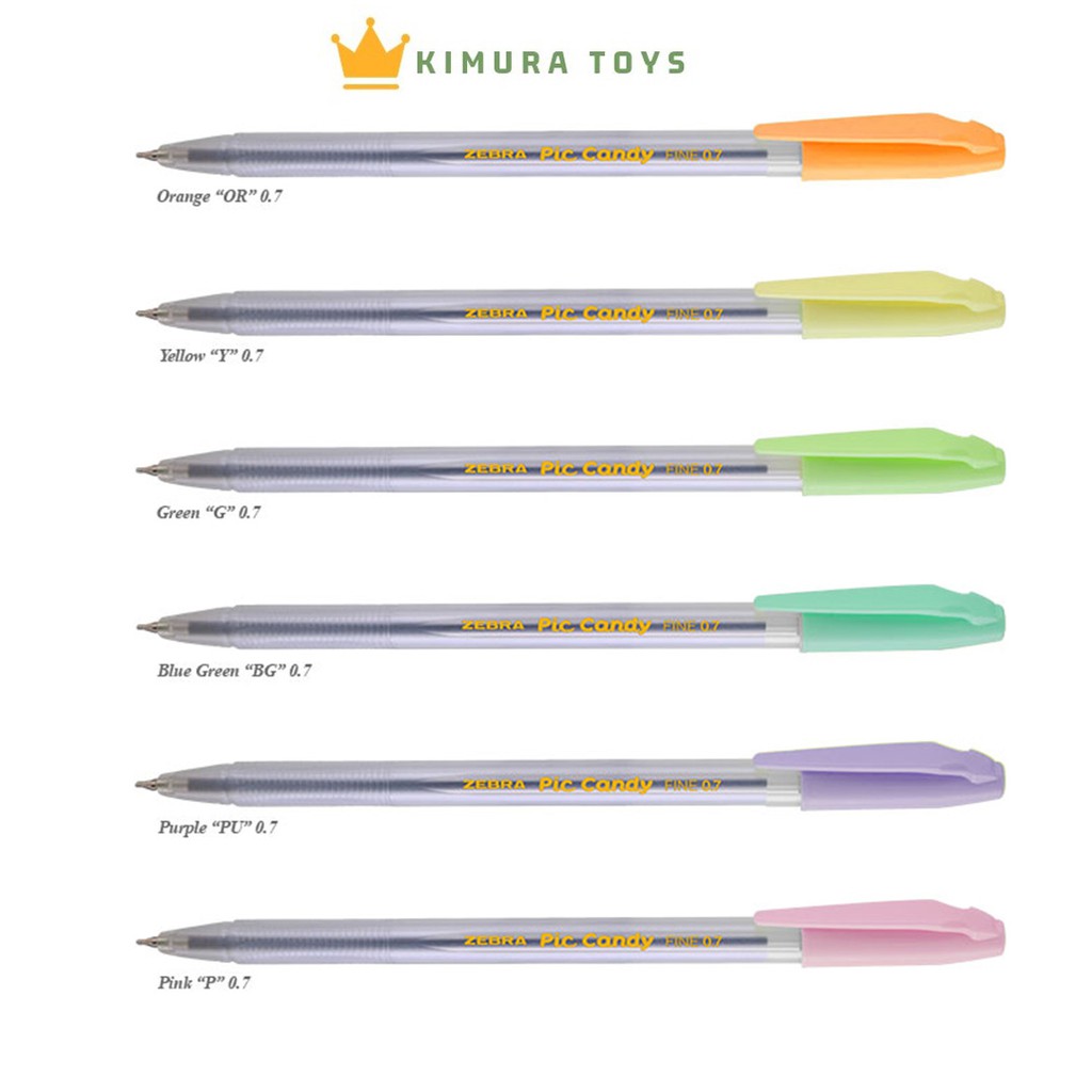 

Bolpoin Zebra Pic Candy 0.7 Hitam