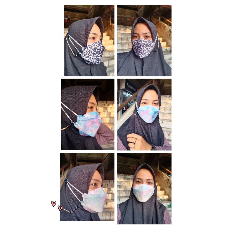 masker kf94 isi 10 motif/masker tie dye