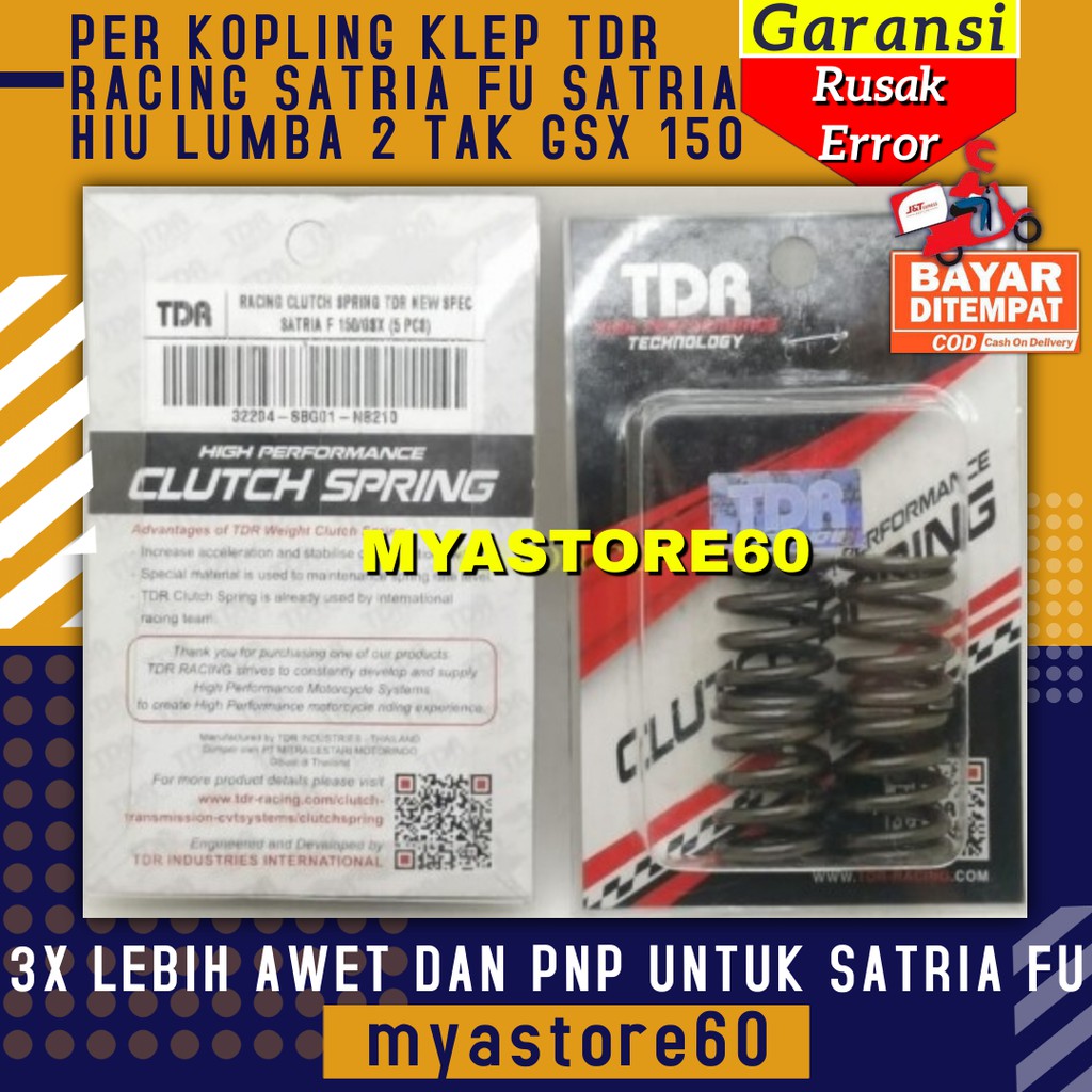 PER KOPLING KLEP TDR SATRIA FU SATRIA HIU LUMBA 2 TAK RACING GSX 150