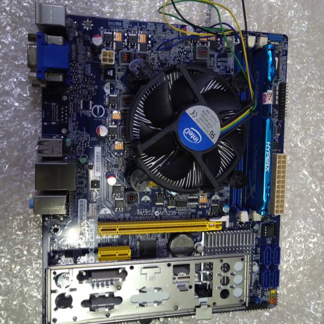 Paket mainbord 1155 h61 ddr3 prosesor core i3 2100 ram 8gb plus fan