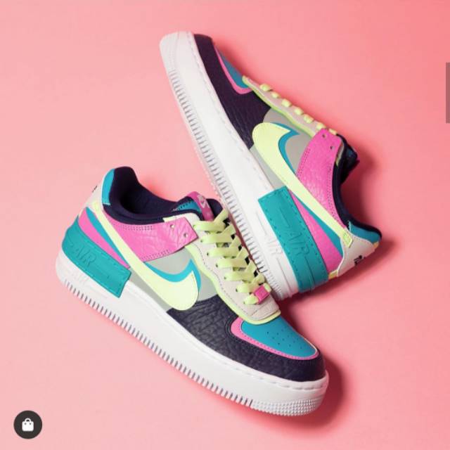 NIKE AIR FORCE 1 Low Shadow Grey Volt Aqua